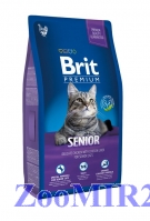 BRIT PREMIUM CAT SENIOR для пожилых кошек с курицей и куриной печенью