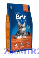 BRIT PREMIUM CAT INDOOR для взрослых кошек живущих дома с курицей и куриной печенью