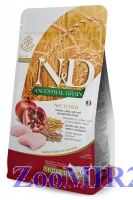 Farmina N&D Low-Grain Feline Chicken & Pomegranate Neutered низкозерновой для кастриров. кошек Курица/гранат