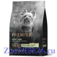 Premier Dog Lamb&Turkey ADULT Mini из свежего мяса ягненка с индейкой для собак мелких пород