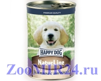 Happy dog д/щенков Телятина с индейкой, 410г (конс)