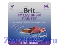 Brit Premium воздушный паштет для взрослых кошек Ягненок 100г, (ламистер)