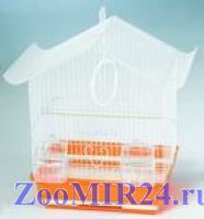 Клетка для птиц- ГОЛД (крыша пагода), 30*23*39см