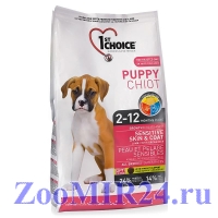 1ST CHOICE PUPPY Sensitive Skin & Coat для щенков с чувств. кожей, Ягненок/рыба/рис