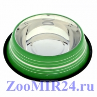 Миска VM-2510A нескользящая цветная с полоской 240мл (арт. 3050)