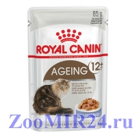 Royal Canin Ageing +12 для кошек старше 12 лет, в желе 85гр ( упаковка 12 штук)