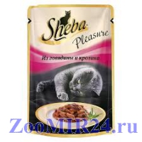 Sheba Pleasure Говядина и Кролик, 85г (пауч)