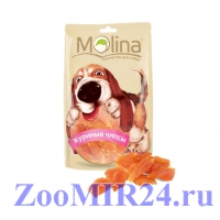 Molina для собак Куриные чипсы, 80гр