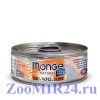 Monge Cat Natural консервы для кошек тунец с лососем 80 г