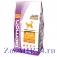Gemon Cat корм для взрослых кошек с курицей и индейкой