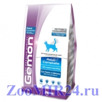 Gemon Cat корм для взрослых кошек с тунцом и лососем