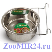Миска д/грызунов метал.TRIOL, с крепежом, 0,84л