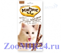 Мнямс лакомые палочки 13,5 см для кошек с индейкой и ягненком 3х5 г