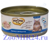 Мнямс консервы для кошек Тунец с анчоусами в нежном желе 70 г
