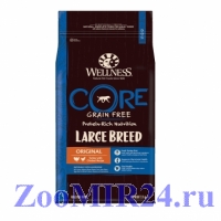 Wellness Core Large Breed Adult  для взрослых собак крупных пород, беззерновой, Индейка