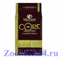 Wellness CORE Healthy Weight сухой корм для поддержания идеального веса собак, беззерновой, Индейка