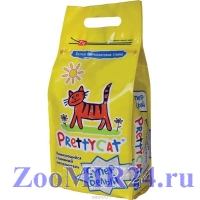Наполнитель бентонитовый комкующийся PrettyCat, с лавандой, 2кг