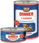 SOLID NATURA DINNER для щенков с телятиной, 340 гр.(конс)