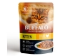 Mr. Buffalo для котят Нежный цыпленок в соусе, 85г (пауч)