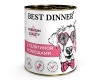 Best Dinner Меню №4 с телятиной и овощами для собак, 340г (конс)