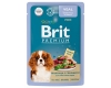 Brit Premium Premium д/собак мелких пород с Телятиной и зеленым горошком в соусе, пауч 85г