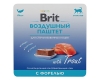 Brit Premium воздушный паштет для кастрированных кошек Форель 100г, (ламистер)