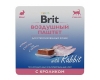 Brit Premium воздушный паштет для кастрированных кошек Кролик 100г, (ламистер)