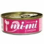 Mi-Mi (Ми-ми) консервы для кошек и котят кусочки Тунца с мясом Омара в желе 80гр