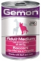 Gemon Dog Medium для собак средних пород кусочки Говядины с печенью,415 гр.