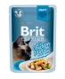 Brit Premium Cat Gravy для взрослых кошек кусочки филе курицы в соусе, 85 гр пауч